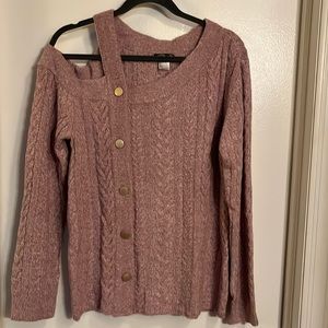 VENUS COLD SHOULDER SWEATER - SIZE M
